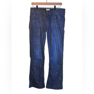 Hudson Signature Bootcut Denim Jeans Back Flap Pockets Size 29